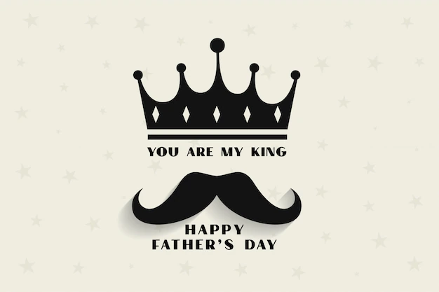 Free Vector | My father my king concept for fathers day