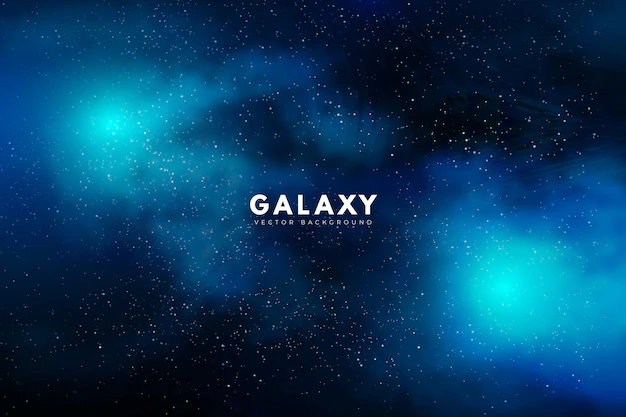 Free Vector | Mysterious galaxy background in green tone