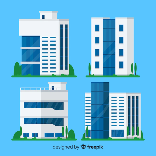 Free Vector | Office building collection