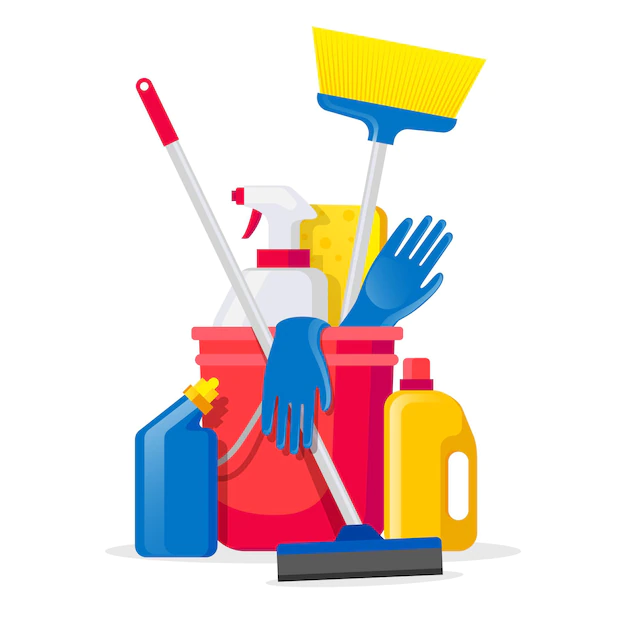 Free Vector | Pack of surface cleaning products