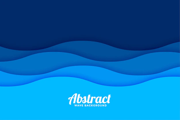 Free Vector | Papercut style sea wave pattern