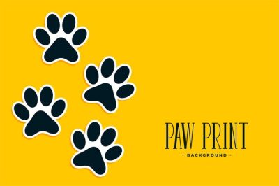 Free Vector | Paw print stickers