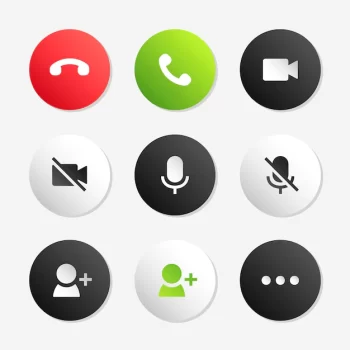 Free Vector | Phone call icon  set