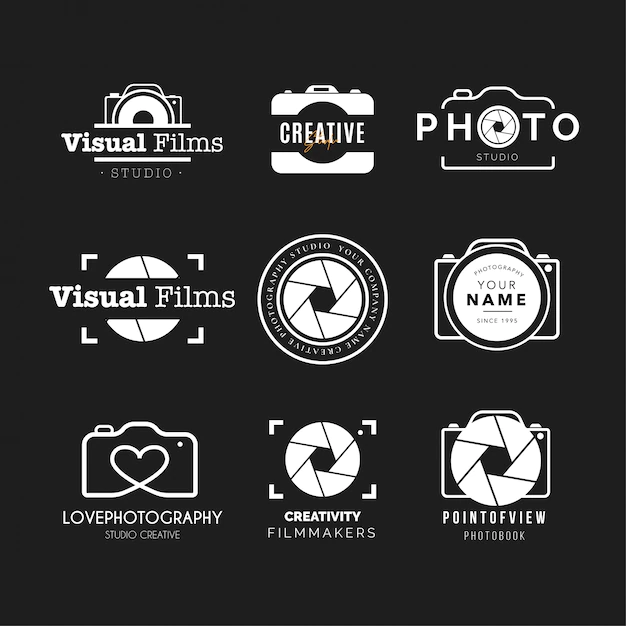 Free Vector | Photography logo collection