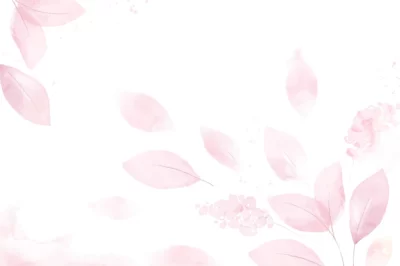 Free Vector | Pink watercolor leaves background