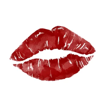 Free Vector | Pinup style lip print