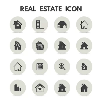 Free Vector | Real estate icons