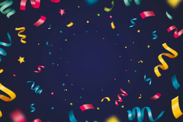 Free Vector | Realistic confetti background