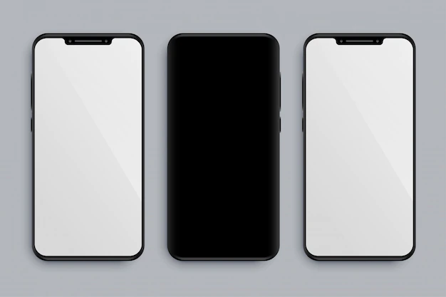 Free Vector | Realistic smartphone mockup with front and back