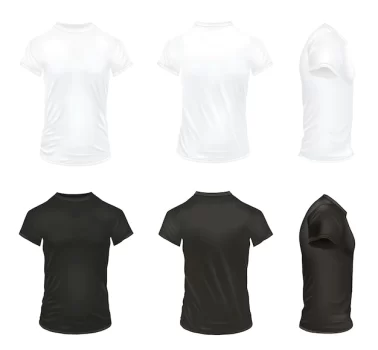 Free Vector | Realistic t shirt isolated illustration set