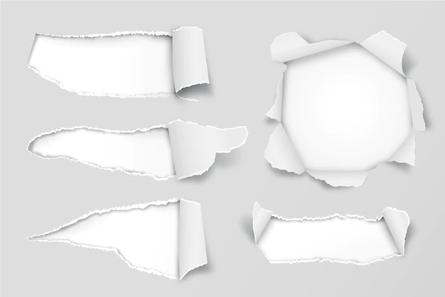 Free Vector | Realistic torn paper collection