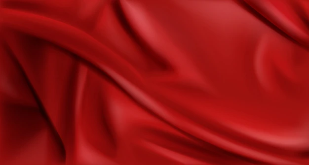 Free Vector | Red silk folded fabric background, luxury textile