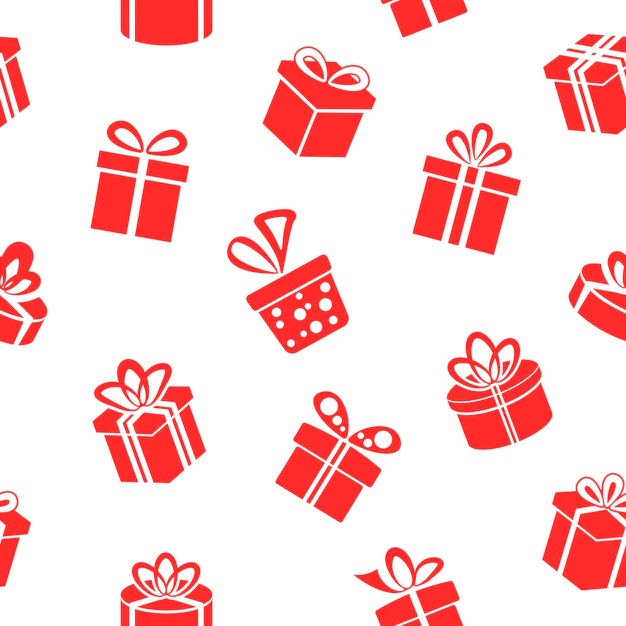 Free Vector | Seamless red gift boxes pattern