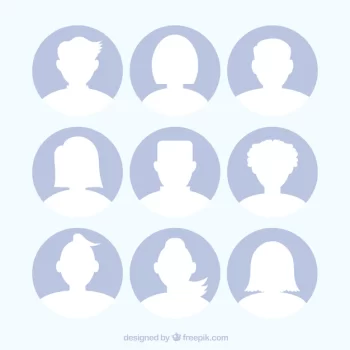 Free Vector | Set of avatar silhouettes