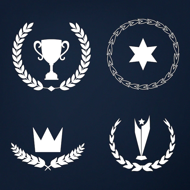 Free Vector | Set of awards and badges vector