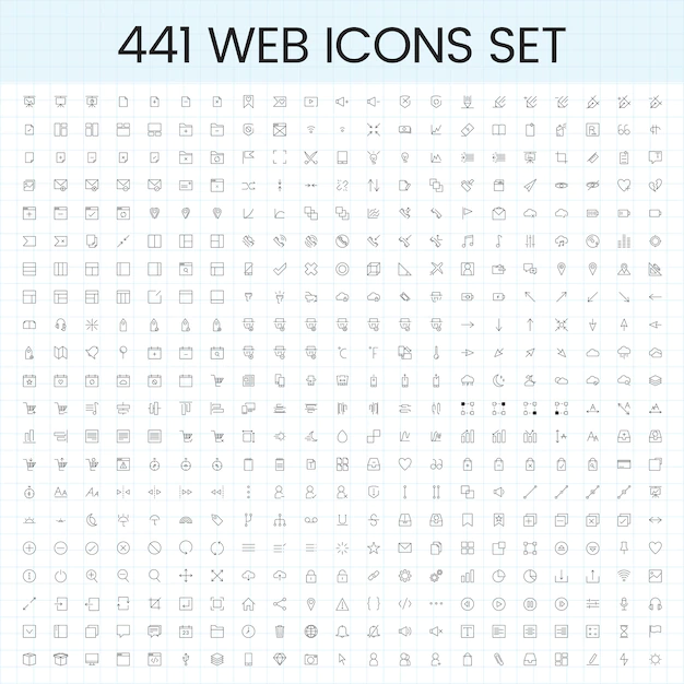 Free Vector | Set of computer icon vectors