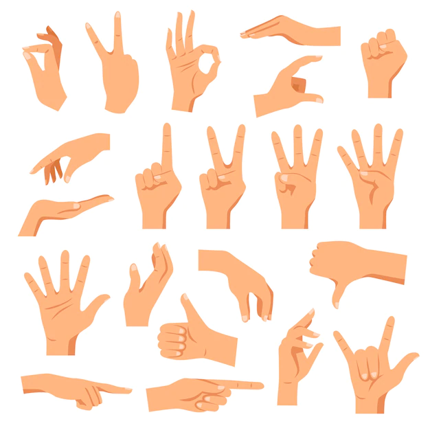 Free Vector | Set of hands