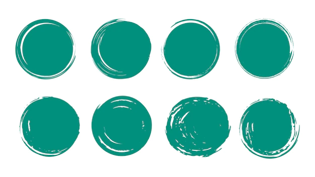 Free Vector | Set of rounded grunge