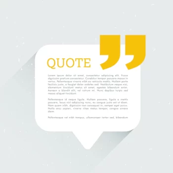 Free Vector | Simple white and yellow text template