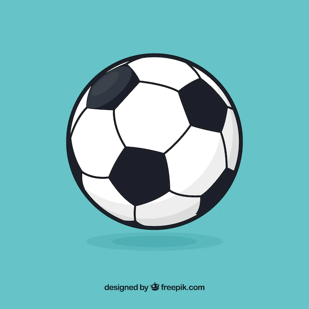 Free Vector | Soccer ball background in flat style
