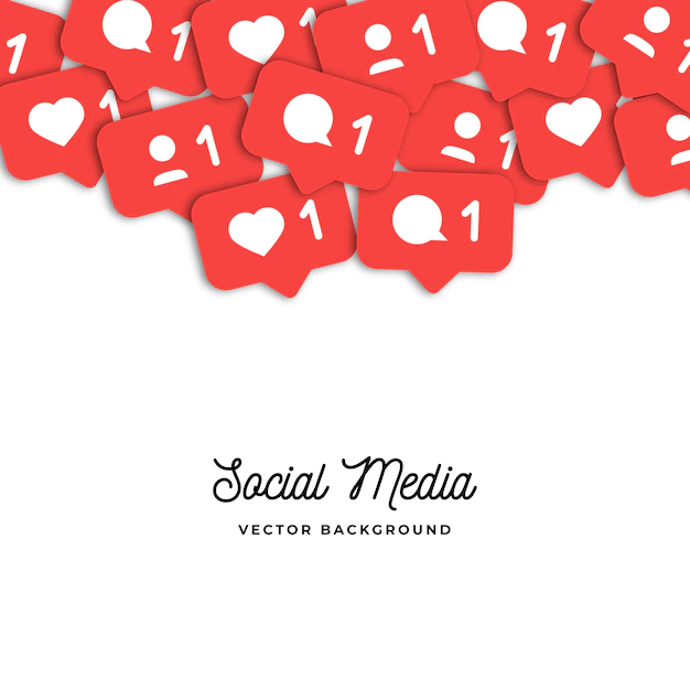 Free Vector | Social network counters icons background﻿
