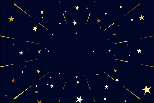 Free Vector | Sparkling golden stars confetti burst background