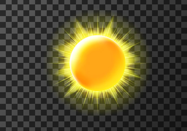 Free Vector | Sun disk with rays