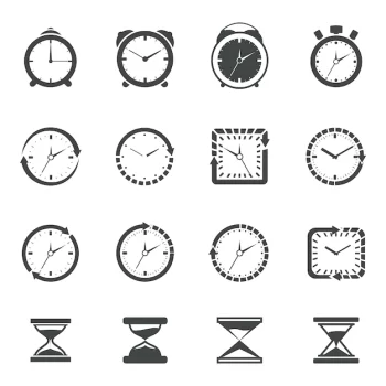 Free Vector | Time icon collection