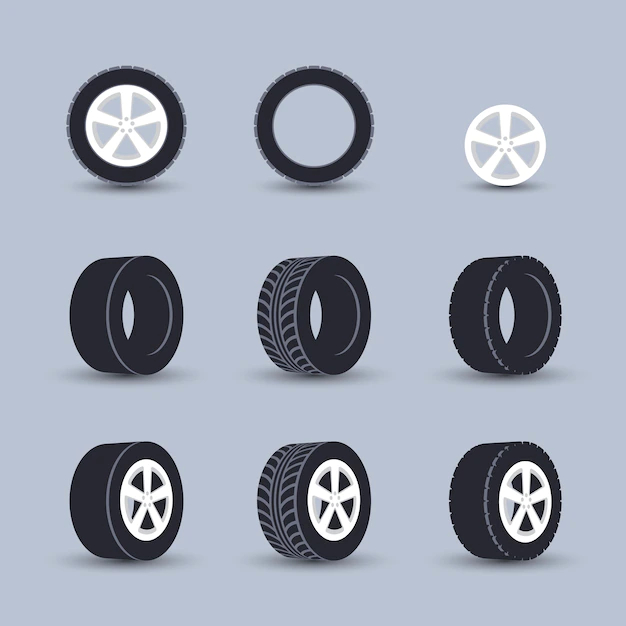 Free Vector | Tire set