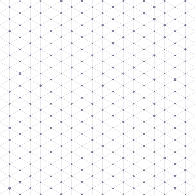Free Vector | Triangle pattern with connecting lines and dots