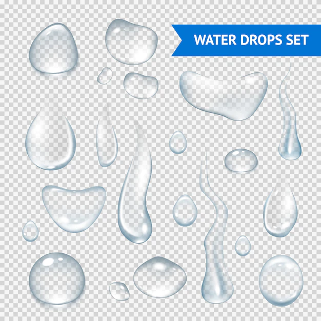 Free Vector | Water drops realistic