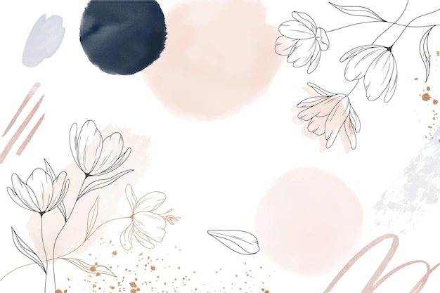 Free Vector | Watercolor hand drawn flowers background