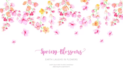 Free Vector | Watercolor spring background