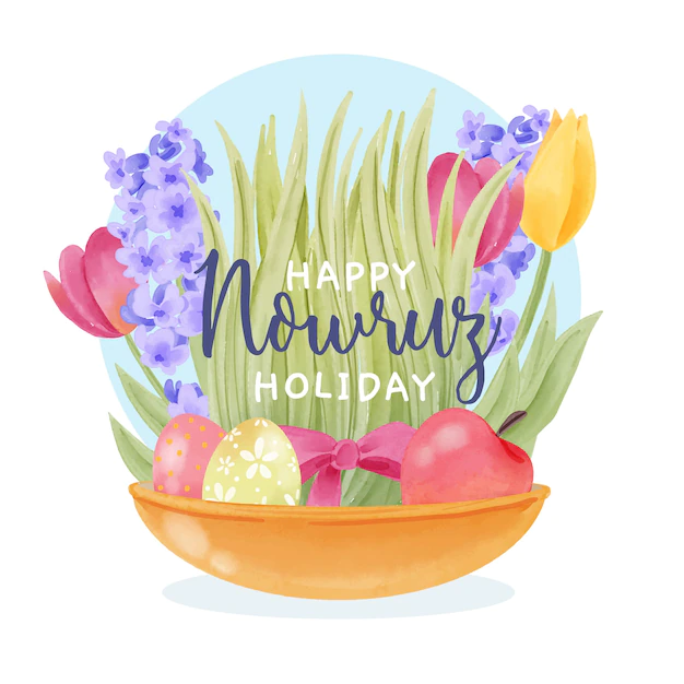 Free Vector | Watercolor style for nowruz event