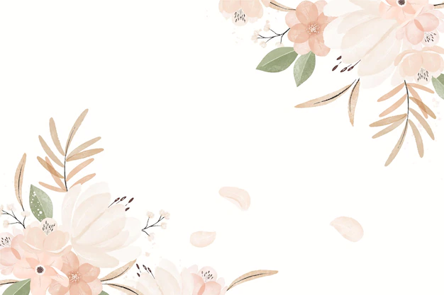 Free Vector | Watercolor vintage floral background