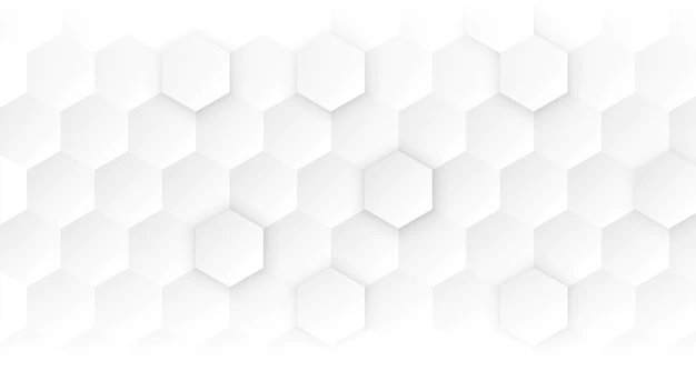 Free Vector | White clean hexagonal medical concept