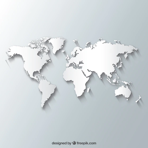 Free Vector | White world map