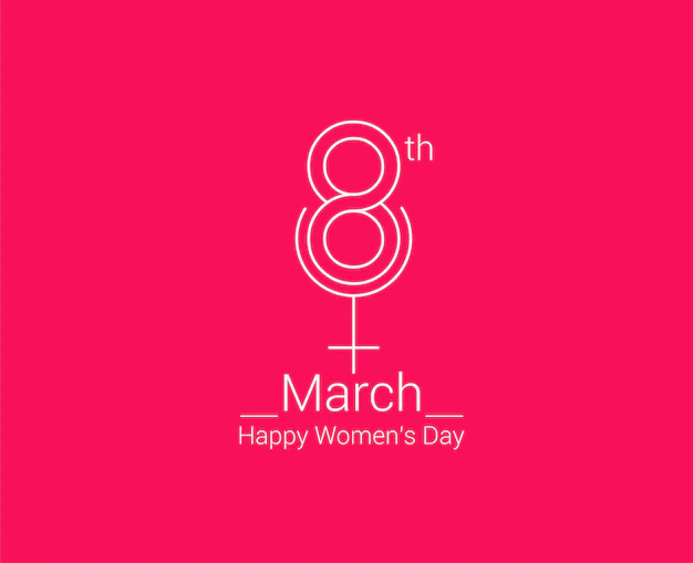 Free Vector | Womens day greeting card design