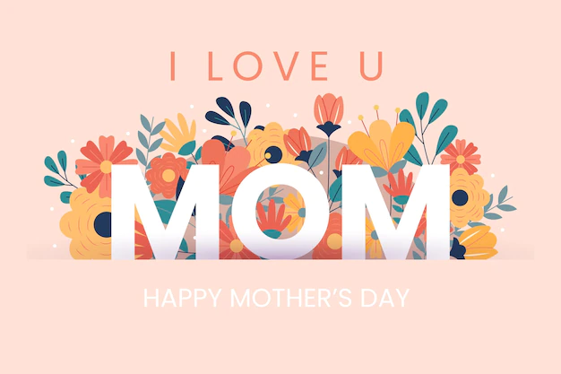 Free Vector | Floral mother's day illustration