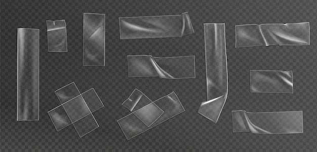 Free Vector | Realistic illustration set of transparent tape