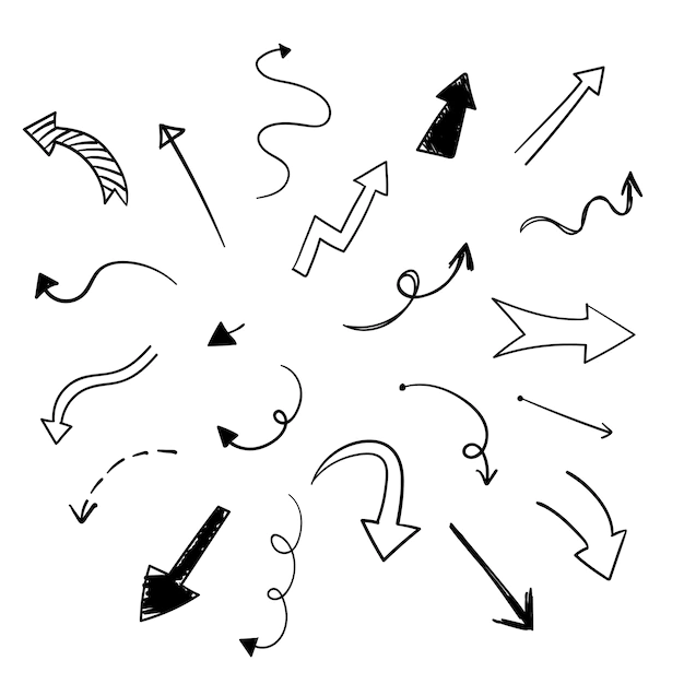 Free Vector | Hand drawn arrow illustration collection