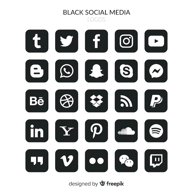 Free Vector | Social media logo collection