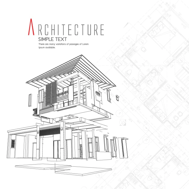 Free Vector | Architecture background design