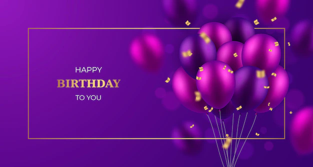 Free Vector | Realistic birthday background