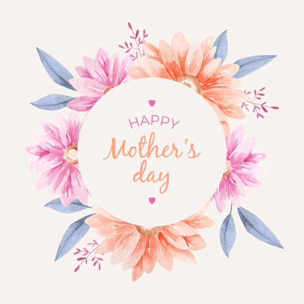 Free Vector | Hand painted watercolor mother's day illustration