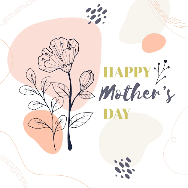 Free Vector | Floral mother's day illustration