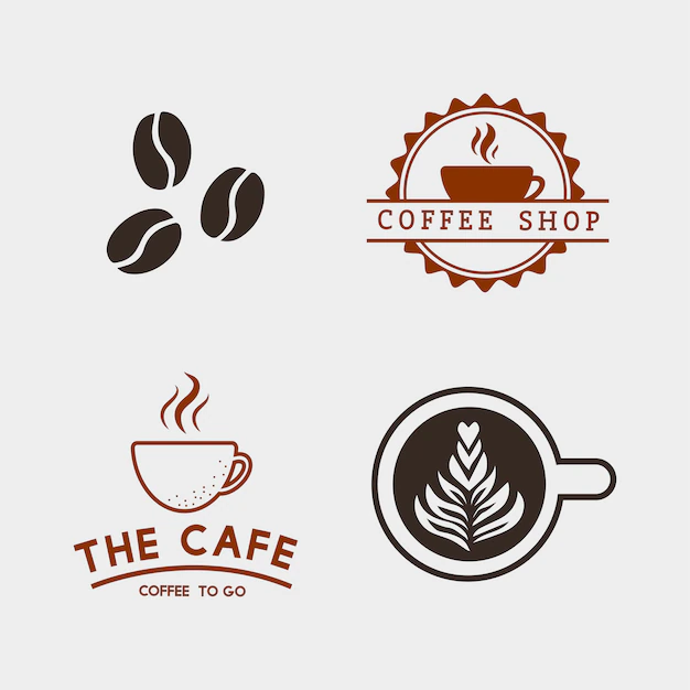 Free Vector | Set of coffee elements and coffee accessories vector