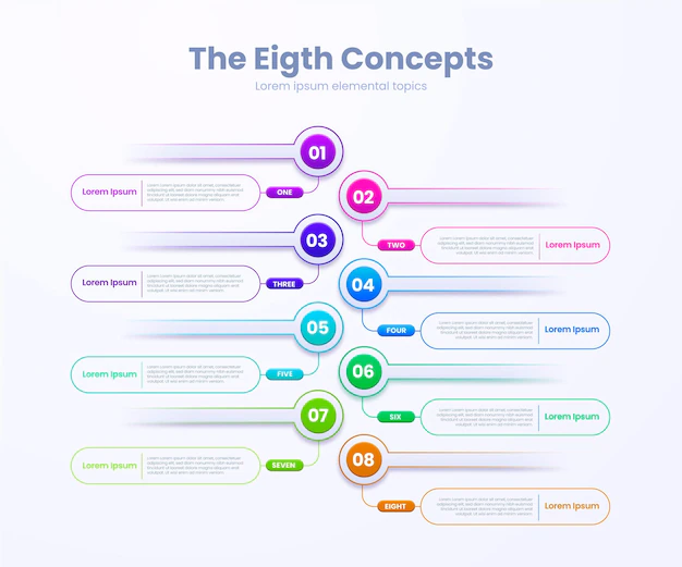 Free Vector | Gradient timeline infographic template