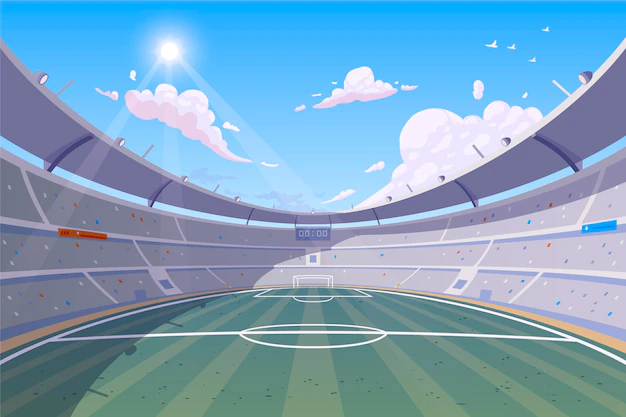 Free Vector | Gradient football field background