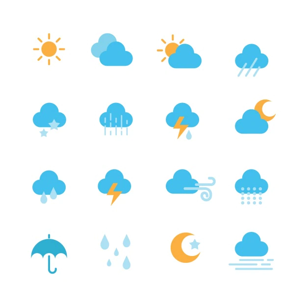 Free Vector | Weather icons collection